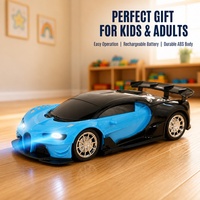 Voiture de course RC en gros avec volant de direction et phares LED lumineux pour cadeau d'anniversaire pour enfants