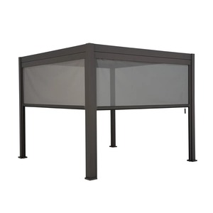 Pantalla DE PRIVACIDAD extraíble de aluminio de tamaño personalizado Nsect Proof Net para accesorios de pérgola a prueba de viento para pérgola al aire libre - Product Image 2