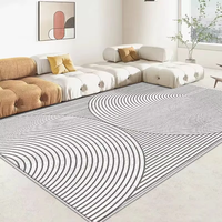Tapis géométrique moderne en polyester de haute qualité, antidérapant, épais, pour salon, chambre, décoration intérieure, entrée, hall d'entrée