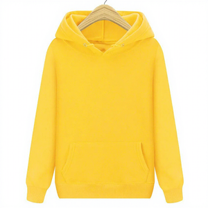 เสื้อฮู้ดสีแดงแบบยูนิเซ็กซ์ ทรงปกติ สีพื้น มีกระเป๋า แขนยาว สวมใส่สบายๆ สำหรับฤดูใบไม้ร่วง ผ้าถักเฟรนช์เทอร์รี่ รุ่น 2027 - Product Image 2