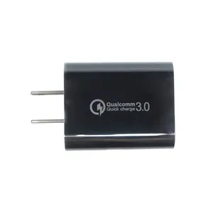 Оптовая Продажа с фабрики 18 Вт qc 3,0 Однопортовый зарядный адаптер американский стандарт штекер usb кабель аксессуар для зарядки электронных устройств