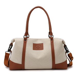 Sacs de sport en toile avec compartiment sec/humide, grande capacité, nouvelle collection, couleur unie, pour courts séjours - Product Image 2