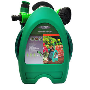 Enrouleur de tuyau d'arrosage 10M mural, support de rangement pour tuyau d'eau extérieur - Product Image 4