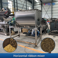 Mélangeur à ruban horizontal automatique industriel en acier inoxydable de 1000 L, mélangeur à pales pour poudre, machine de mélange