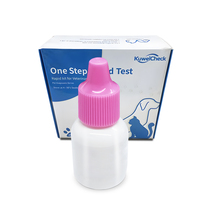 Kit de test de groupe sanguin de chat à réponse rapide équipement vétérinaire pour le diagnostic des animaux de compagnie