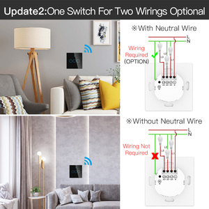 투야 지그비 <span class=keywords><strong>3</strong></span>.0 스마트 라이트 벽 스위치 터치 스위치 무중성선 무커패시터 EU UK 표준 1/2/<span class=keywords><strong>3</strong></span>/4 갱 홈 자동화 - Product Image 3