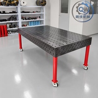 Plateforme de soudage flexible 3D en fonte pour station de soudage robotisée, poste de travail de soudage modulaire industriel