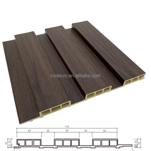 Foshan Factory Pisos Wpc Louvers Fluted Wall <strong>Panel</strong> De Wpc Interiores <strong>Ceiling</strong> Wallpanel Slat Board For Staircase