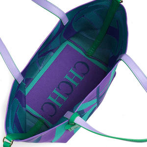 Bolso de Mano <span class=keywords><strong>CHHC</strong></span> para Mujer, Nuevo, de Gran Capacidad, Tipo Cubo, para Compras, Playa, Vacaciones, Viajes, Diseño de Bloques de Color, Cierre Abierto, Poliéster - Product Image 4