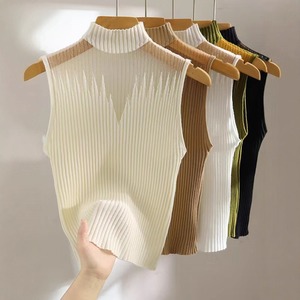 Camicetta Casual Senza Maniche da Donna, Top Traspirante Stile Occidentale per Donne e Ragazze, Canotta a Collo Alto in Rete, Taglia Unica - Product Image 6