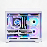 Boîtier d'ordinateur de jeu en verre trempé au design élégant et personnalisé Meiya's White Tower pour les joueurs de PC