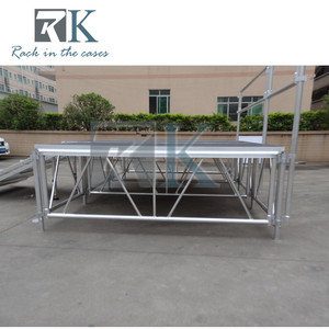 เวทีอลูมิเนียมแบบพกพาพร้อมบันไดและราวกันตกสำหรับงานกลางแจ้ง - Product Image 4
