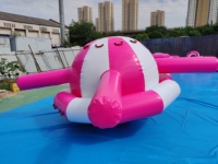 Équipement de jeu aquatique gonflable HTH en PVC pour l'extérieur, petit équipement de jeu aquatique rotatif, capacité de 100 à 500 kg