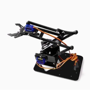 Hengshengwei lengan <span class=keywords><strong>Robot</strong></span> DIY suku cadang Kit pembelajaran 4 derajat kebebasan akrilik Kit kreasi cakar tunggal tanpa penutup - Product Image 4