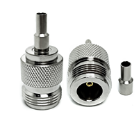 Connecteur à sertir femelle de type N pour câble RG316 RG174 LMR100, connecteurs coaxiaux RF en stock, fourni par l'usine