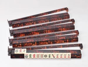 Supports de tuiles de mahjong américaines festonnées en écaille de tortue, en acrylique, double aimant, <span class=keywords><strong>20</strong></span> pouces, et pousseurs - Product Image 1