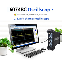 Osciloscopio Digital HANTEK 6074BC, 70MHz, 1GSa/s, 4 Canales, USB, Osciloscopio Virtual, Instrumento de Diagnóstico