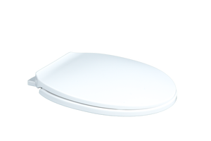 Siège de toilette de remplacement blanc brillant avec matériel de montage facile et forme ergonomique pour la plupart des cuvettes de toilettes standard - Product Image 4