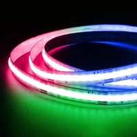 Lampu Strip LED RGB COB Warna Impian, Dapat Diatur & Diprogram, DC24V Fleksibel WS2811IC 720LED/m Tuya Alex Google Zigbee