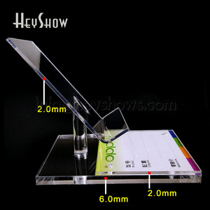 <span class=keywords><strong>Acrylic</strong></span> điện thoại di động hiển thị đứng không thấm nước giả điện thoại chủ với giá tag và sạc lỗ cho bàn sử dụng - Product Image 6