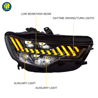 YU GUANG pour Audi A6 C7 2012-2015 Phares LED 6000K Accessoires Auto Durables Modifiés Feux de Jour