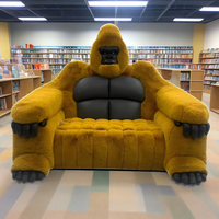 Canapé géant en forme de gorille, style King, pour salon, fauteuil inclinable, canapé sectionnel en peluche surdimensionné