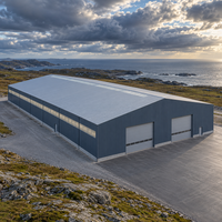 Revêtement en tôle métallique, acier Q355B, atelier, entrepôt, bureau, structure préfabriquée résistante à la corrosion