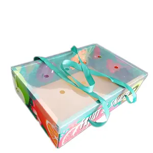 Kotak karton cetakan warna untuk buah 5 kg kotak karton karton bergelombang untuk buah dan sayuran