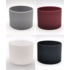 Manchon isolant en silicone antidérapant à grain croisé pour tasses en verre – <span class=keywords><strong>Protection</strong></span> pour tasses à thé et à eau - Product Image 4