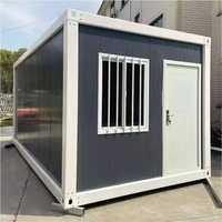 Maison conteneur pliable préfabriquée 20ft 40ft, robuste et durable, à prix abordable, mobile/portable, moderne, en kit, pour bureau, maisonnette ou stockage