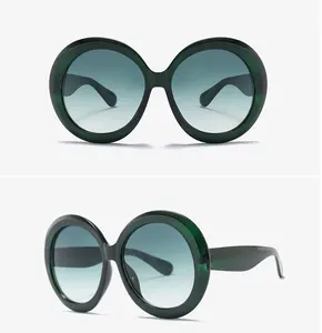 Women Retro Vintage Sunglasses round new trendy oversized sunglasses in stock