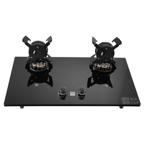 AI Smart Timer China Kitchen Double 2 burner <strong>Gas</strong> Stove Built-in Flip <strong>Gas</strong> Stove 2 Burners Battery <strong>Ignition</strong> with Ceramic Surface - Product Image 3
