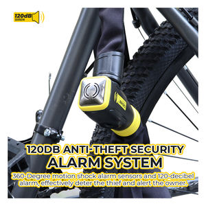 Verrou de chaîne de vélo intelligent antivol personnalisé OEM ODM 120db, étanche IP67, verrou de sécurité pour scooter et moto - Product Image 6