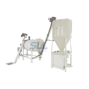 Ceramic Vacuum Gypsum Plaster 1000Kg Electric Continuous Concrete Silo Dry Mortar Mixer