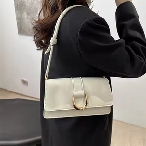 I-0912 Fashion Handbags <b>Women's</b> Cheap Handbag Retro <b>Small</b> square <b>Bag</b> Solid Color PU Shoulder <b>Crossbody</b> <b>Bag</b> - Product Image 4
