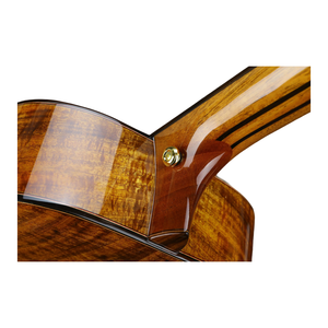 Guitare acoustique folk artisanale KAPOK G8B/G83B, corps en acacia massif, finition brillante, 6 cordes en acier, filet en acajou. - Product Image 5