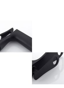 Grifo de cascada para lavabo de baño, un solo Mango, negro - Product Image 5