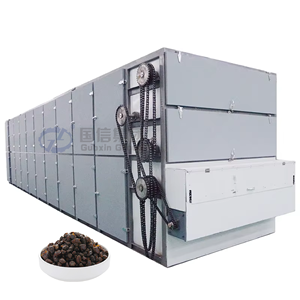 Equipo de secado continuo de grado alimenticio para el procesamiento de soja negra (douchi), secador de cinta de malla de gran capacidad para douchi - Product Image 1