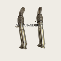 Accessoires automobiles populaires : Downpipe d'échappement en acier inoxydable 304 pour système d'échappement BMW 320I N20 2.0T, avec embout d'échappement simple