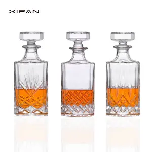 XIPAN Crystal 750ml Whiskey Decanter and Tumblers Set Elegant Whisky Glassware