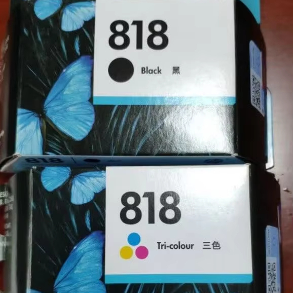 818 Black and Tri-color Ink Cartridge for HP D1668, D2568, D2668, D5568, F2418, F2488, F4288, F4488, C4688, C4788, Envy 110