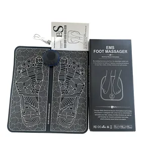 Hot Sale Ems Foot Massager Tens Electric Foot Massager Pain Relief Wireless Ems Massage Mat Pad 3.7V Small Foot Wash Machine