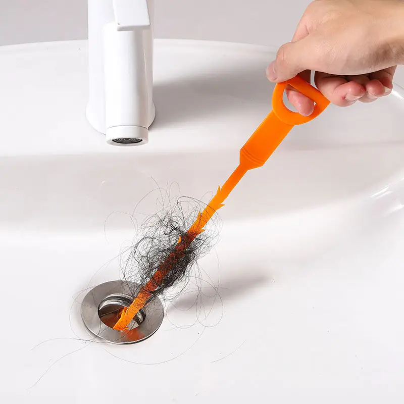 البلاستيك PP المطبخ الحمام غرق المرحاض الأنابيب الشعر استنزاف ثعبان تسد تنظيف أداة إزالة آلة