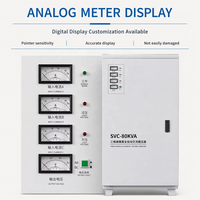 Stabilisateur de tension triphasé 50 KVA 220 V en entrée, 380 V en sortie (transformateur + stabilisateur dans un seul coffret)