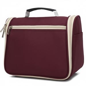 Custom Fashion Travel Cosmetic <b>Case</b> Waterproof Bathroom Storage Hook OEM for Bag Polyester Durable Zipper Closure - Product Image 3