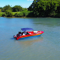 Bateau de pêche en HDPE de 6 mètres, construction monobloc rotomoulée, résistant à la corrosion acido-alcaline, modèle 01 (HDPE), aquaculture, pêche sportive