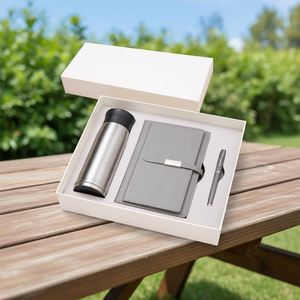 Custom Business Luxury Gift Box Ideas A5 Notebook with Pen Thermos Cup Bounce Cap Novelties Gift Set Wholesale - Product Image 3