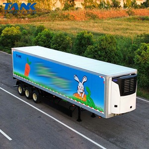 Semi-remorque frigorifique <span class=keywords><strong>de</strong></span> 40 pieds avec contrô<span class=keywords><strong>le</strong></span> précis <span class=keywords><strong>de</strong></span> la température pour <span class=keywords><strong>le</strong></span> <span class=keywords><strong>transport</strong></span> d'aliments congelés et <span class=keywords><strong>de</strong></span> produits délicats - Product Image 3