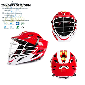 ラクロスのプロ競技用ヘルメット、色や番号を自由にカスタマイズ可能。 プロの競技に合わせて調整可能。 - Product Image 1