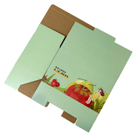 Emballage de fruits, boîte en carton ondulé colorée, boîte d'emballage avec corde de levage, boîte en carton écologique, emballage personnalisé express